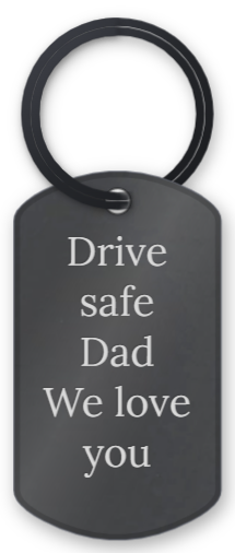 Father's Day: a personalised keychain