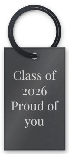 Graduation gifts: a personalised keychain