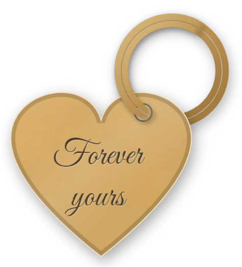 Valentine's & love: a personalised keychain