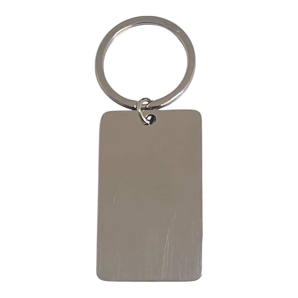 Cornered Rectangle Keychain: personalised engraved keychain
