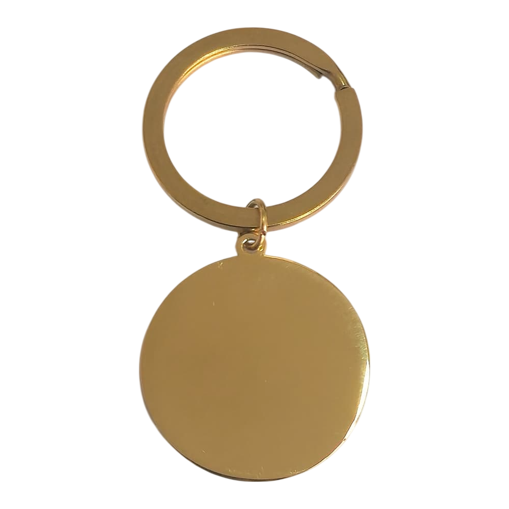 Circle Keychain: personalised engraved keychain
