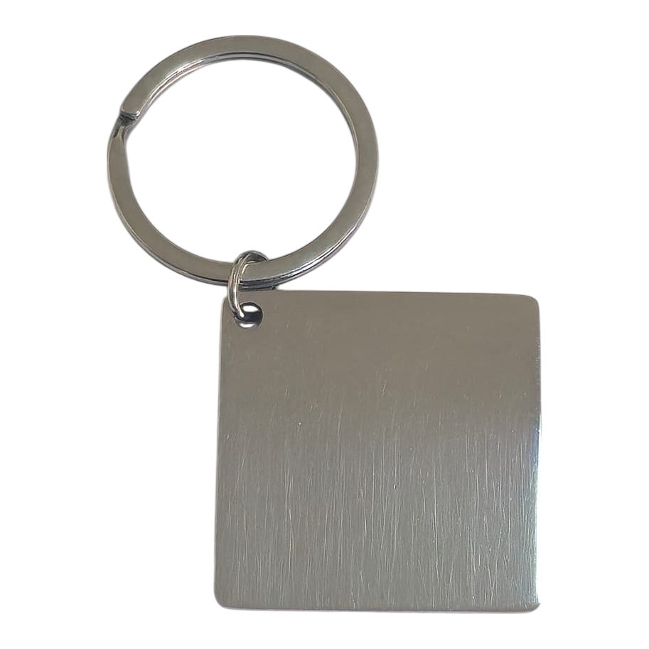 Square Keychain: personalised engraved keychain
