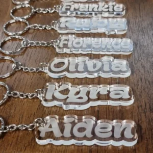 Personalized Name Acrylic Keychain