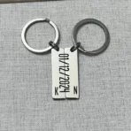 Date Couple Double Keychain