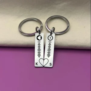 Double Spotify Couple Keychain