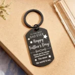 Happy Father's Day Metallic Keychain