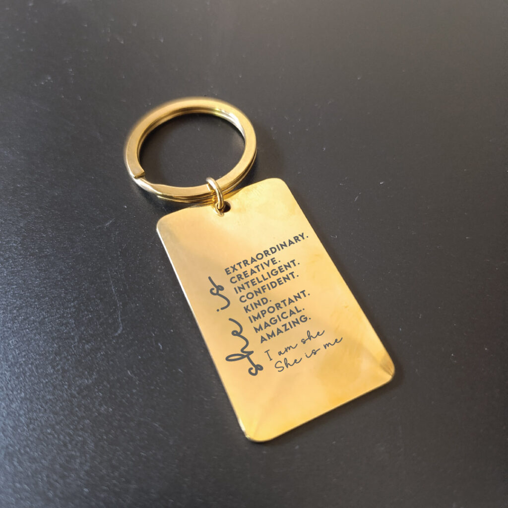 She is Me-I am She Keychain