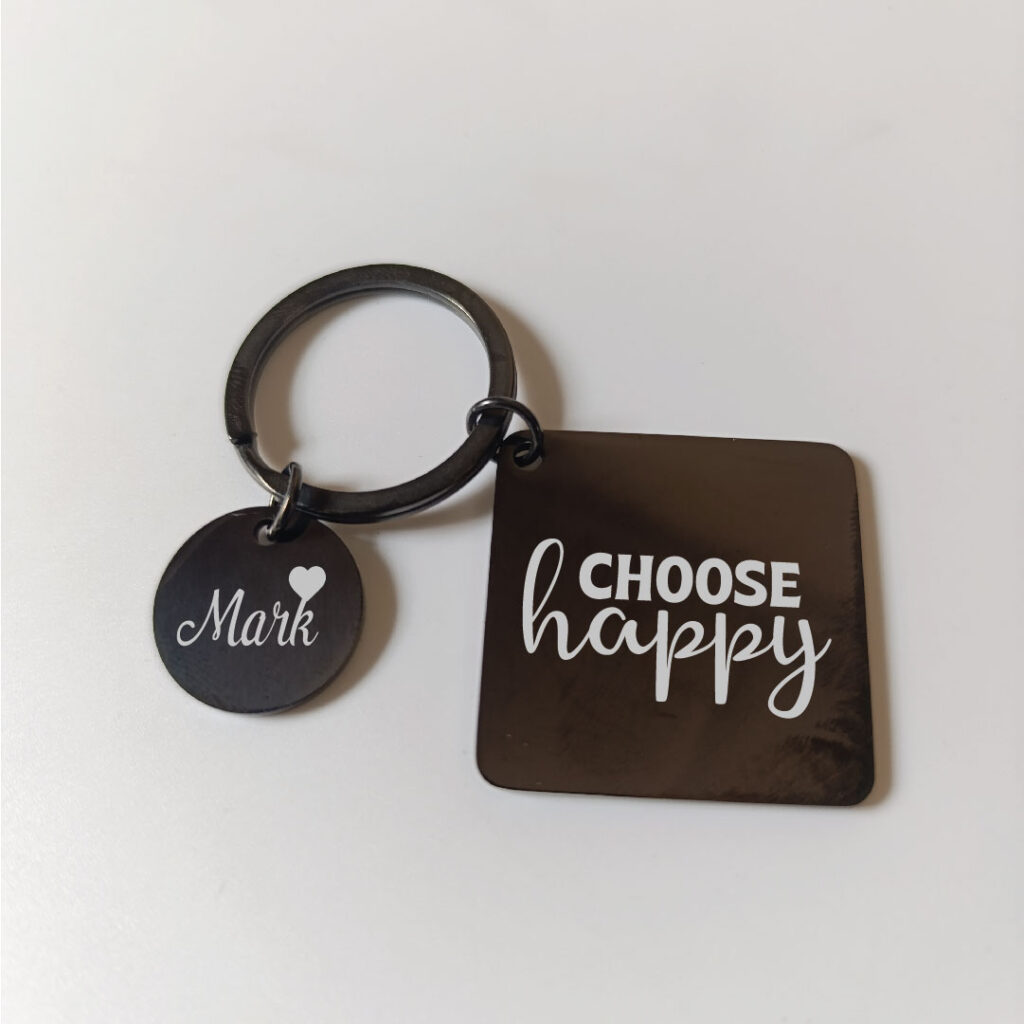 Choose Happy Double Keychain