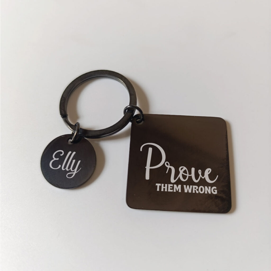 Prove them wrong keychain