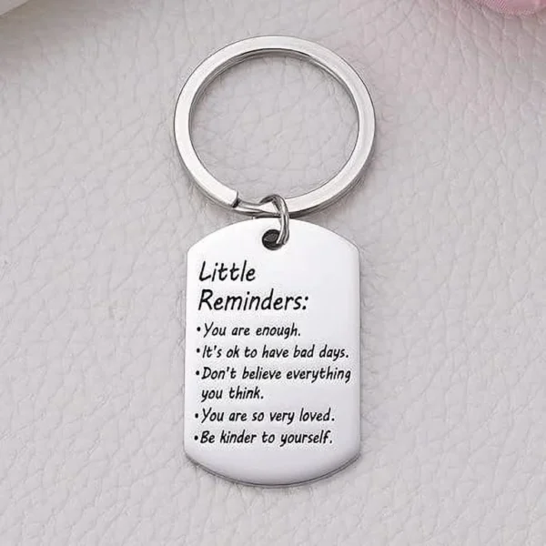 Little Reminders rectangular keychain