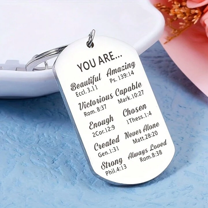 You are amazing motivational keychain